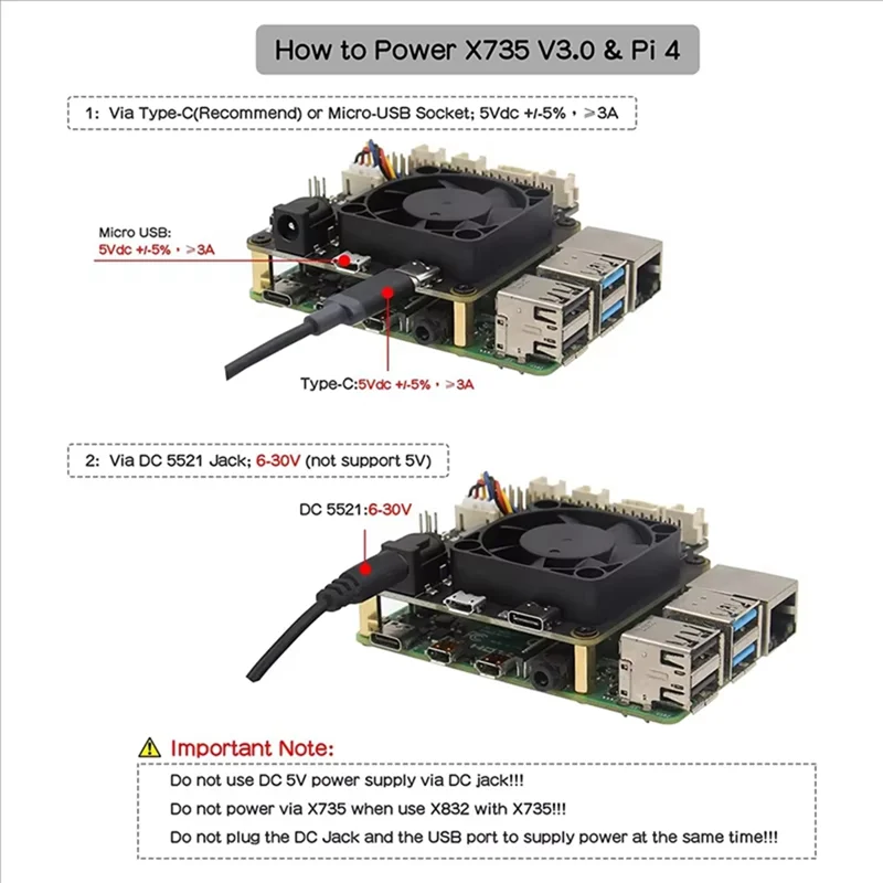 AU40! Für Raspberry Pi X735 V3.0 Power Management Board mit PWM-Lüfter – Bild 3