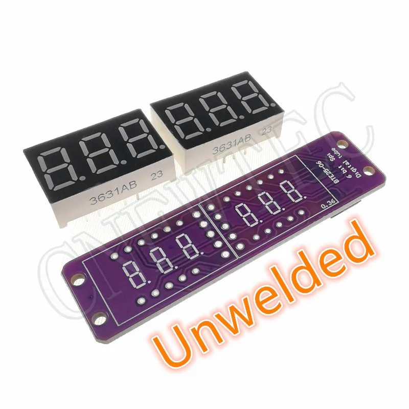 MAX7219 0,36 Zoll 6 Bits Digitales LED-Display 7-Segment-Modul 6 Farben erhältlich für Arduino STM32 STC AVR