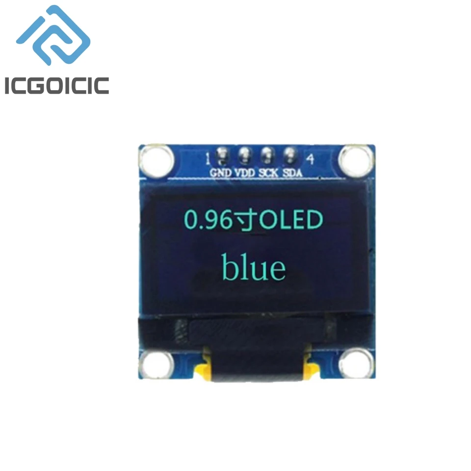 0,96 Zoll OLED-Anzeigemodul 128 x 64 Pixel I2C SSD1306 leuchtende – Bild 4