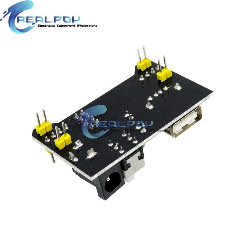 MB102 Breadboard Spezielles Netzteilmodul Mini USB Schwarz Weiß 2-Wege – Bild 4