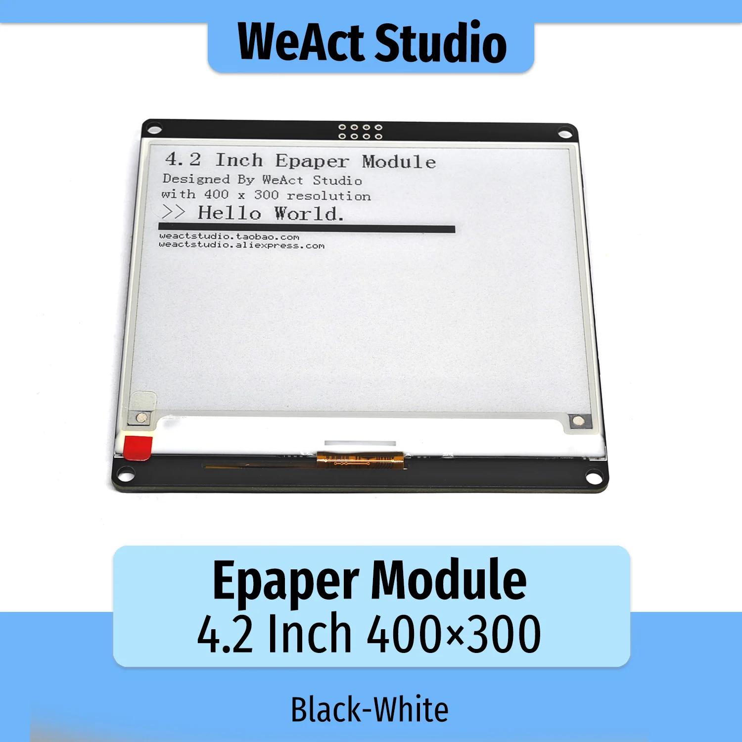 4,2" 4,2 Zoll Epaper Modul E-Paper E-Ink EInk Display Bildschirm SPI – Bild 2
