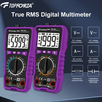 Digitales Multimeter True RMS 5999 Messungen mit Auto-Range-Funktion und NCV, AC/DC Spannungs-, Strom