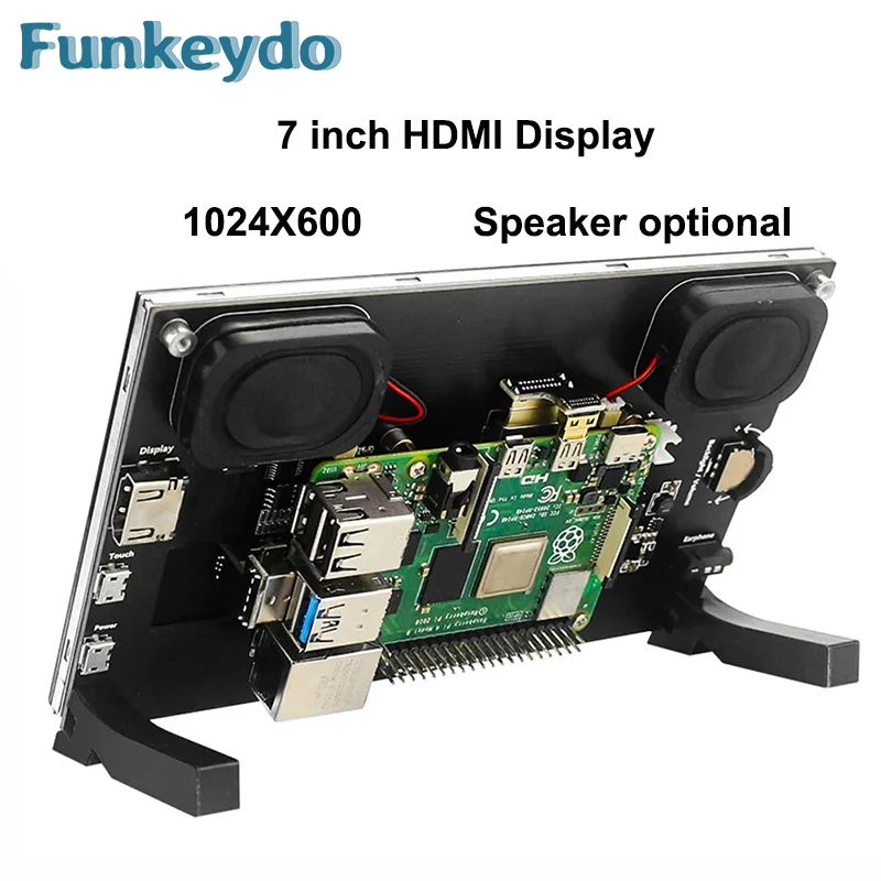 Raspberry Pi 5 7,0 Zoll IPS Touchscreen LCD Display Modul 1024X600 HDMI-kompatibel Mini PC Tragbare Monitor