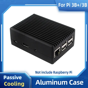 Raspberry Pi 3 Aluminiumgehäuse, passive Kühlung, Metallgehäuse mit Wärmeleitpad, Kühlkörper für Raspberry Pi