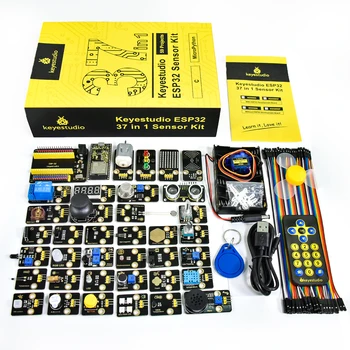 Keyestudio ESP32 RFID 37-in-1-Sensor-Kit mit ESP32-Board für Arduino STEM Elektronik-DIY-Kit für Erwachsene