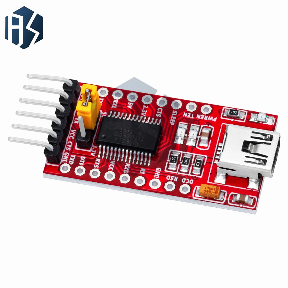 FT232RL FTDI USB 3,3V 5,5V zu TTL Seriell-Adaptermodul für Arduino – Bild 3