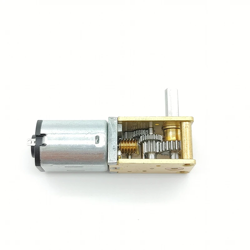 N20 Getriebemotor 12V 90 Grad D-Welle Mikro-Schneckengetriebe – Bild 5
