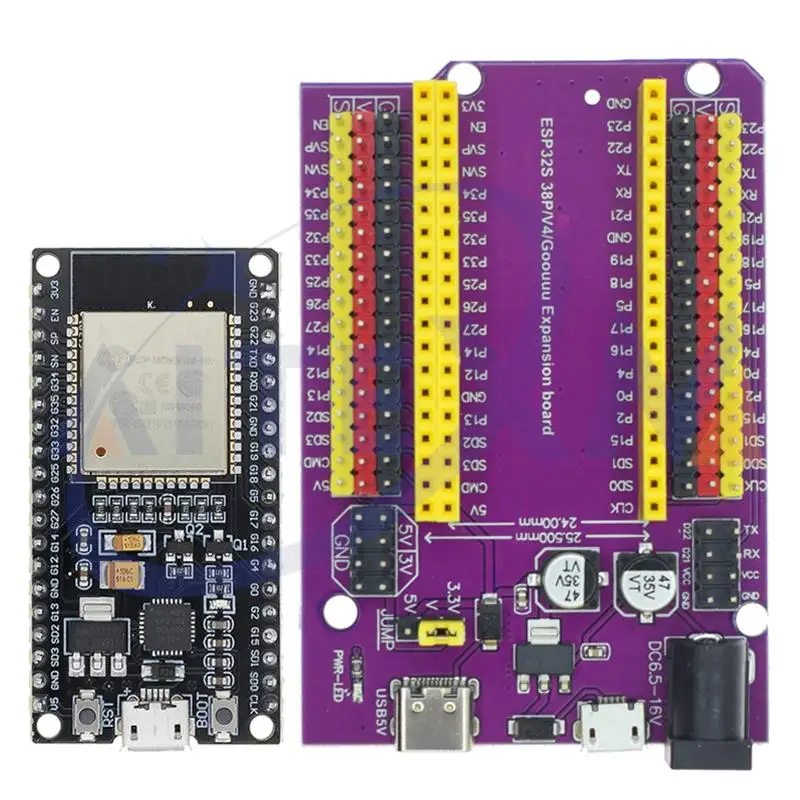 ESP32-Entwicklungsplatine TYPE-C/MICRO USB CP2102 WiFi+Bluetooth Dual Core ESP32-DevKitC-32 ESP-WROOM-32