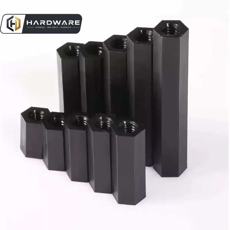 M2 M2.5 M3 M4 M5 M6 Schwarze Nylon-Sechskant-Abstandshalter-Säule – Bild 4