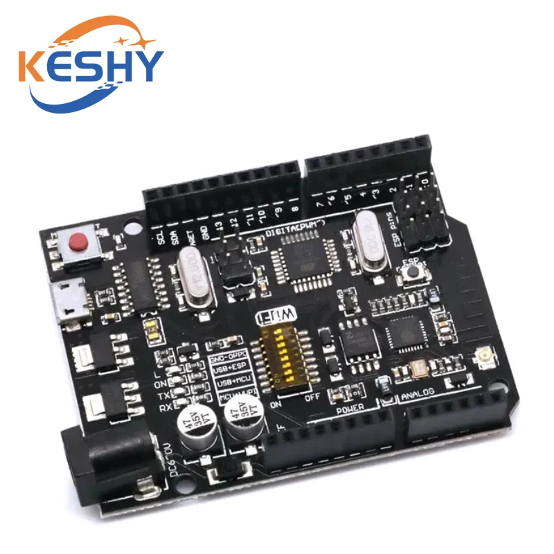 UNO+WiFi R3 ATmega328P+ESP8266 CH340 (32 MB Speicher) 6V-9V USB-TTL – Bild 2