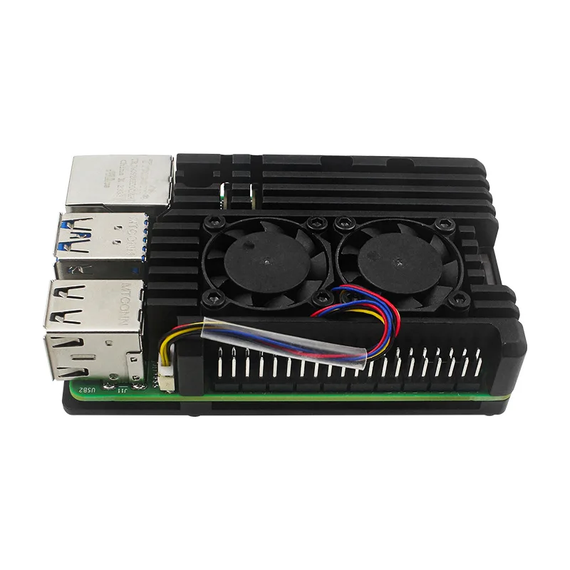 Dual-Lüfter Aluminiumgehäuse für Raspberry Pi 5 Passive Kühlung – Bild 6
