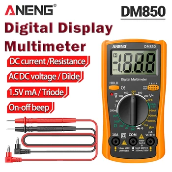 Professionelle Multimeter ANENG DM850 AC/DC Spannung Meter DC Strom Daten Retention Ohm Automatische Digitale
