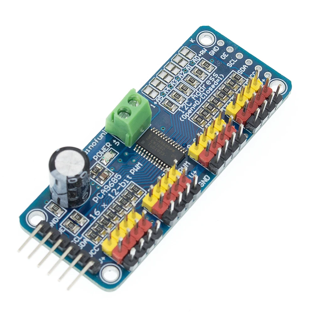 PCA9685 16 Kanal 12-Bit PWM Servomotor Treiber I2C Modul Roboter – Bild 3