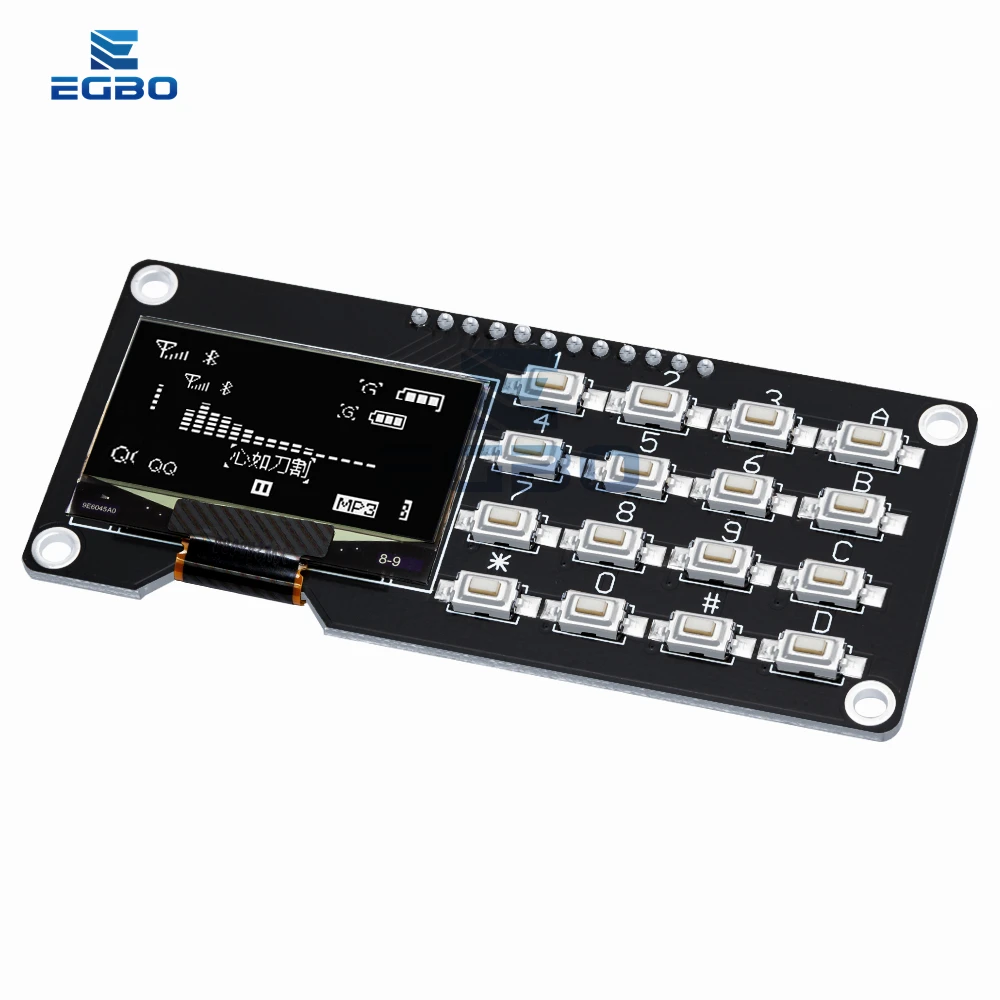 ~5PCS 0,96 /1,3 Zoll OLED-Display SSD1106 SSD1315 mit 4x4-Tastatur – Bild 5