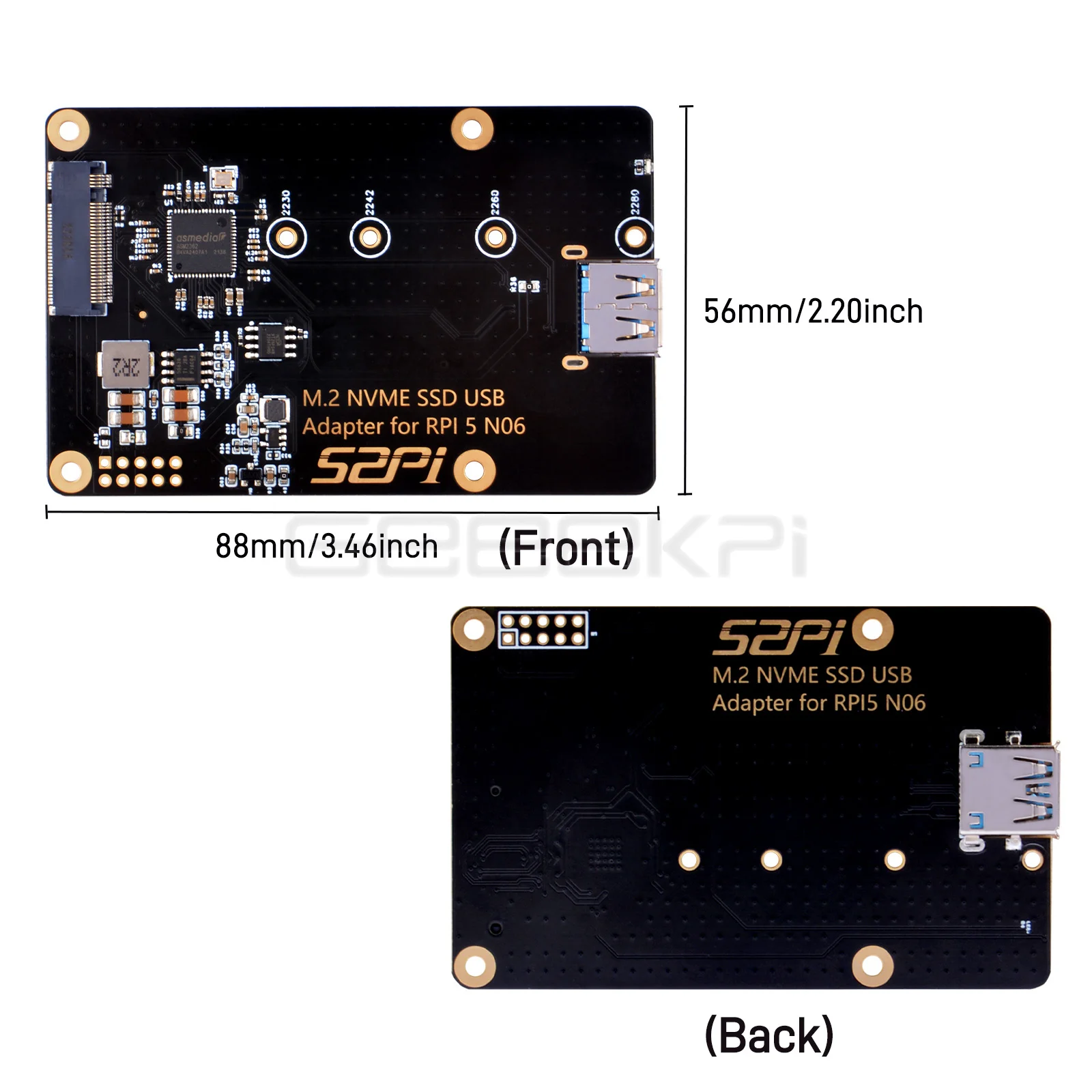GeeekPi N06 M.2 NVME SSD USB-Adapter für Raspberry Pi 5 – Bild 6