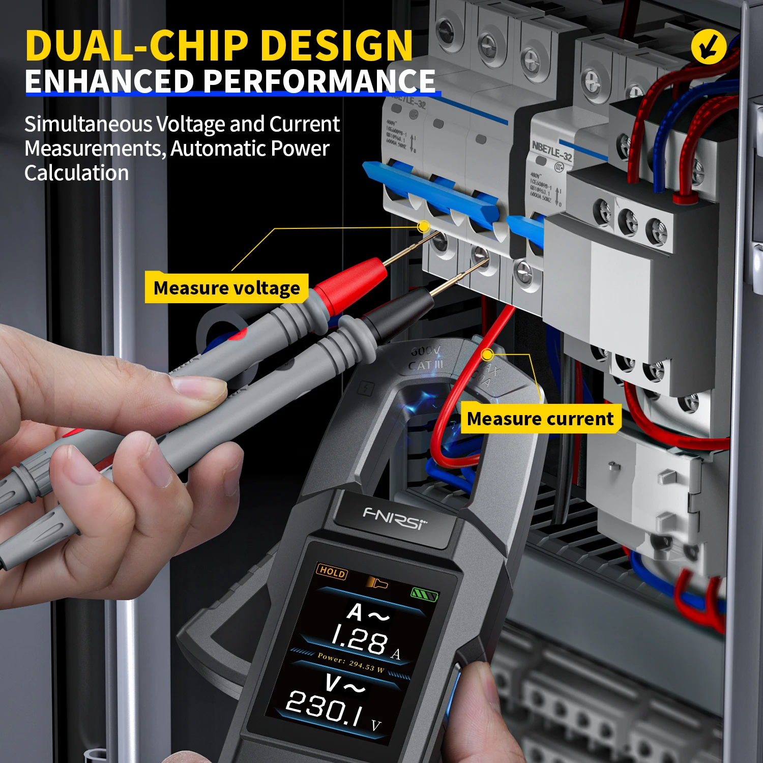 FNIRSI DMC-100 Digitales Multimeter 10000 Anzeigen AC/DC – Bild 5