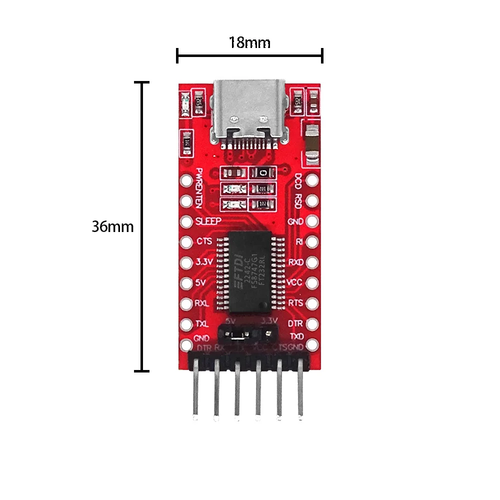 Ft232rl ftdi usb 3,3 v 5,5 v zu ttl serielles Adapter modul – Bild 6