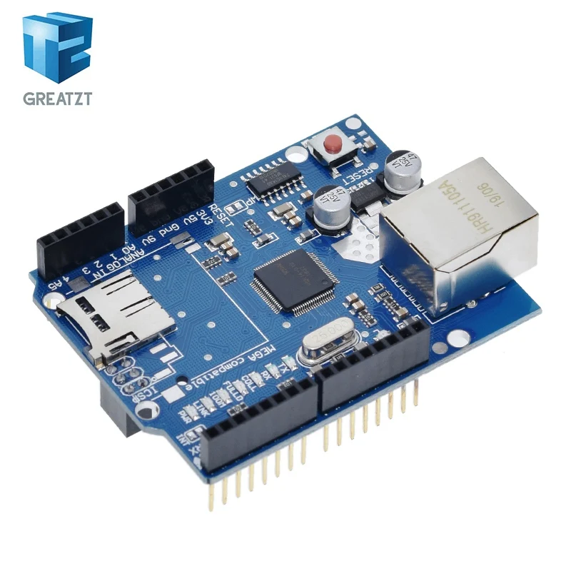 GREATZT 1/2PCS UNO Shield Ethernet Shield W5100 R3 UNO Mega 2560 1280 – Bild 3