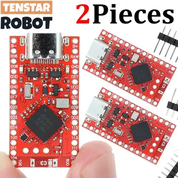 TENSTAR 2 Stück NRF52840 Entwicklungsboard kompatibel mit Nice!Nano V2.0 Bluetooth Split Keyboard Pro Micro