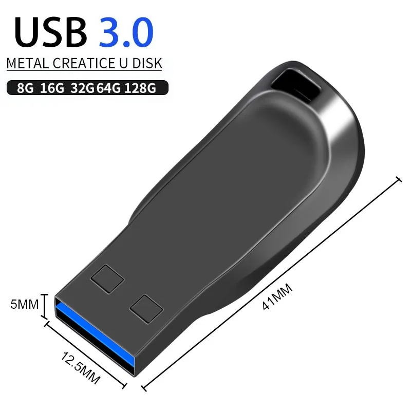 USB-Stick 128GB 64GB 32GB 16GB 3.0 Hochgeschwindigkeits-PenDrive 128GB – Bild 3