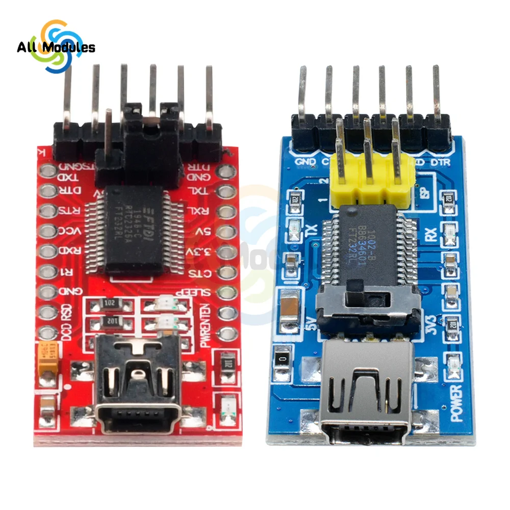 FT232RL FTDI USB 3,3 V 5,5 V zu TTL Serielles Adaptermodul für Arduino FT232 Pro Mini USB ZU TTL 232