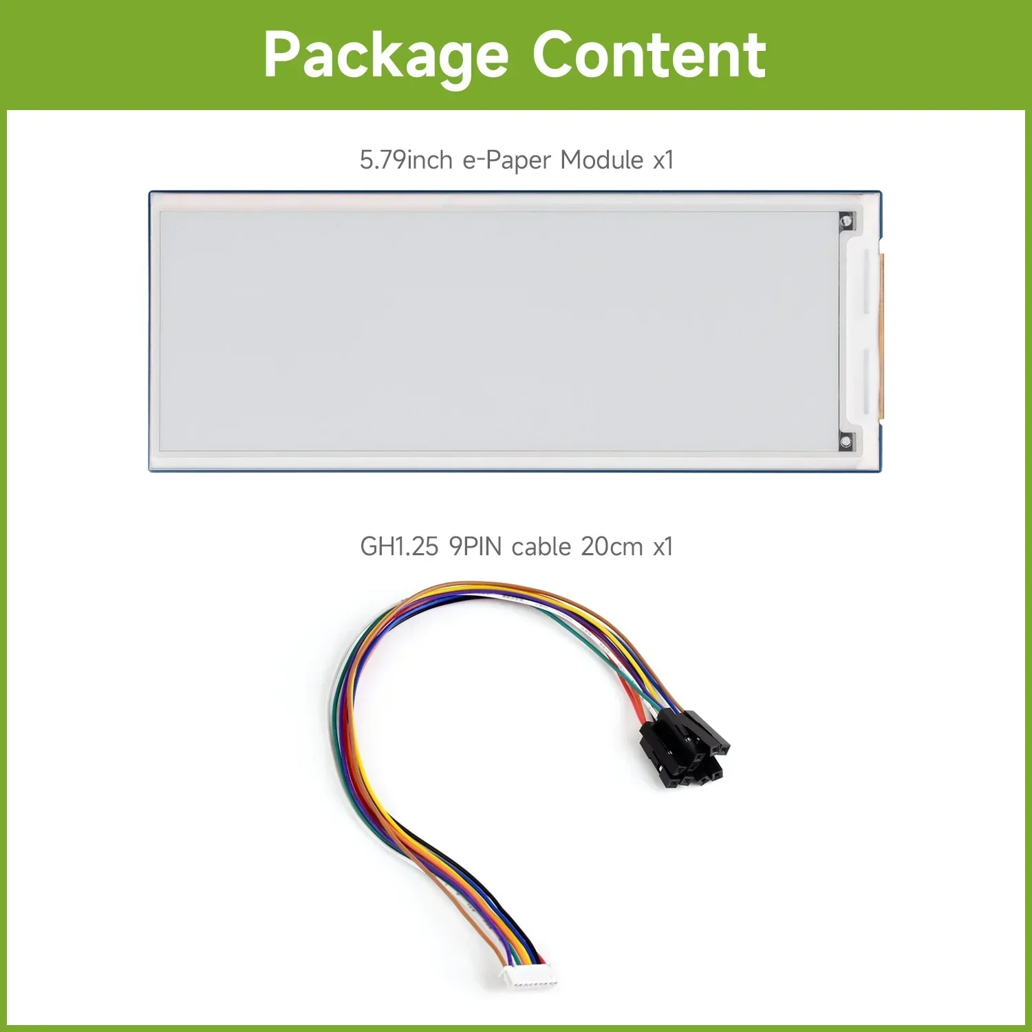 Waveshare 5,79 Zoll E-Paper Display Modul E-Ink 792x272 Display – Bild 6