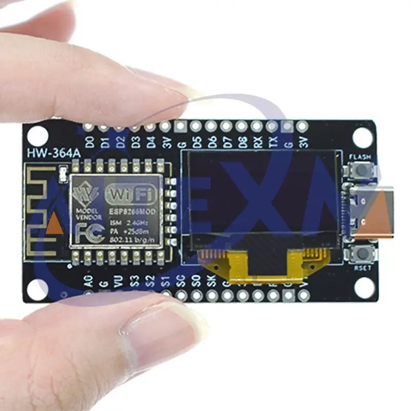 NodeMCU ESP8266 V3 Entwicklungsboard mit 0,96 Zoll OLED-Display CH340 – Bild 5