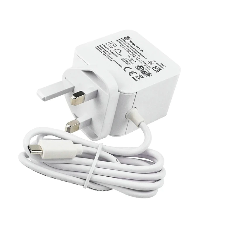 Netzteil Raspberry Pi 5, 27 W, USB Typ C, US-UK-EU-Stecker optional – Bild 5