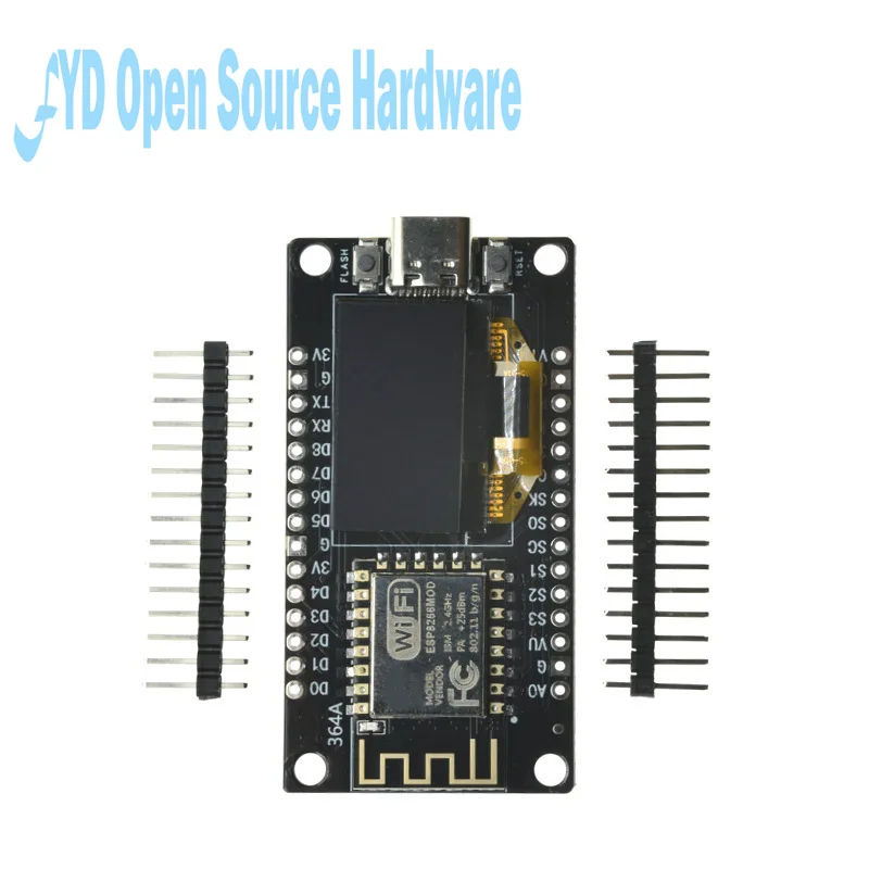 Nodemcu WiFi ESP8266 Entwicklungsboard 0,96 Zoll OLED Micro Typ-C für Arduino