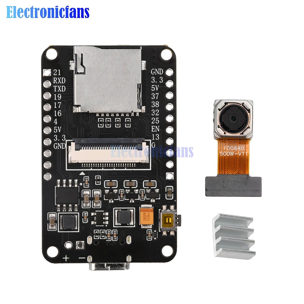 ESP32-CAM Entwicklungsboard WiFi Bluetooth Modul CH340X OV5640 AF-72mm Kamera 500W Pixel