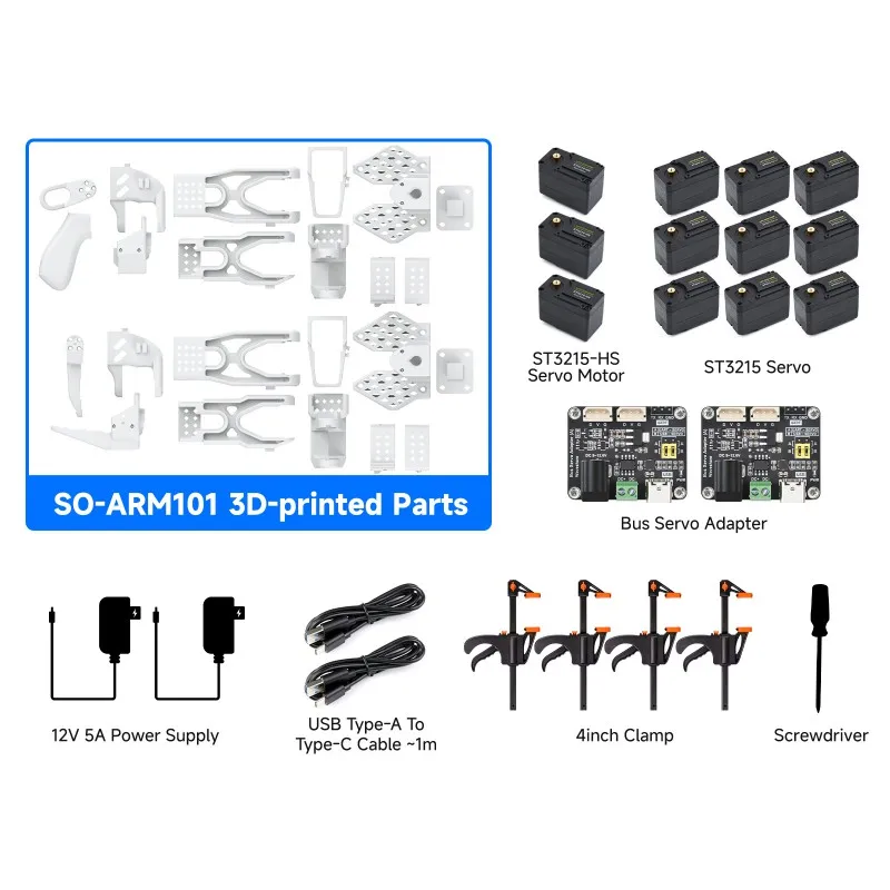 Waveshare SO-ARM100 / 101 Open-Source 6-Achsen-Roboterarm, native – Bild 4