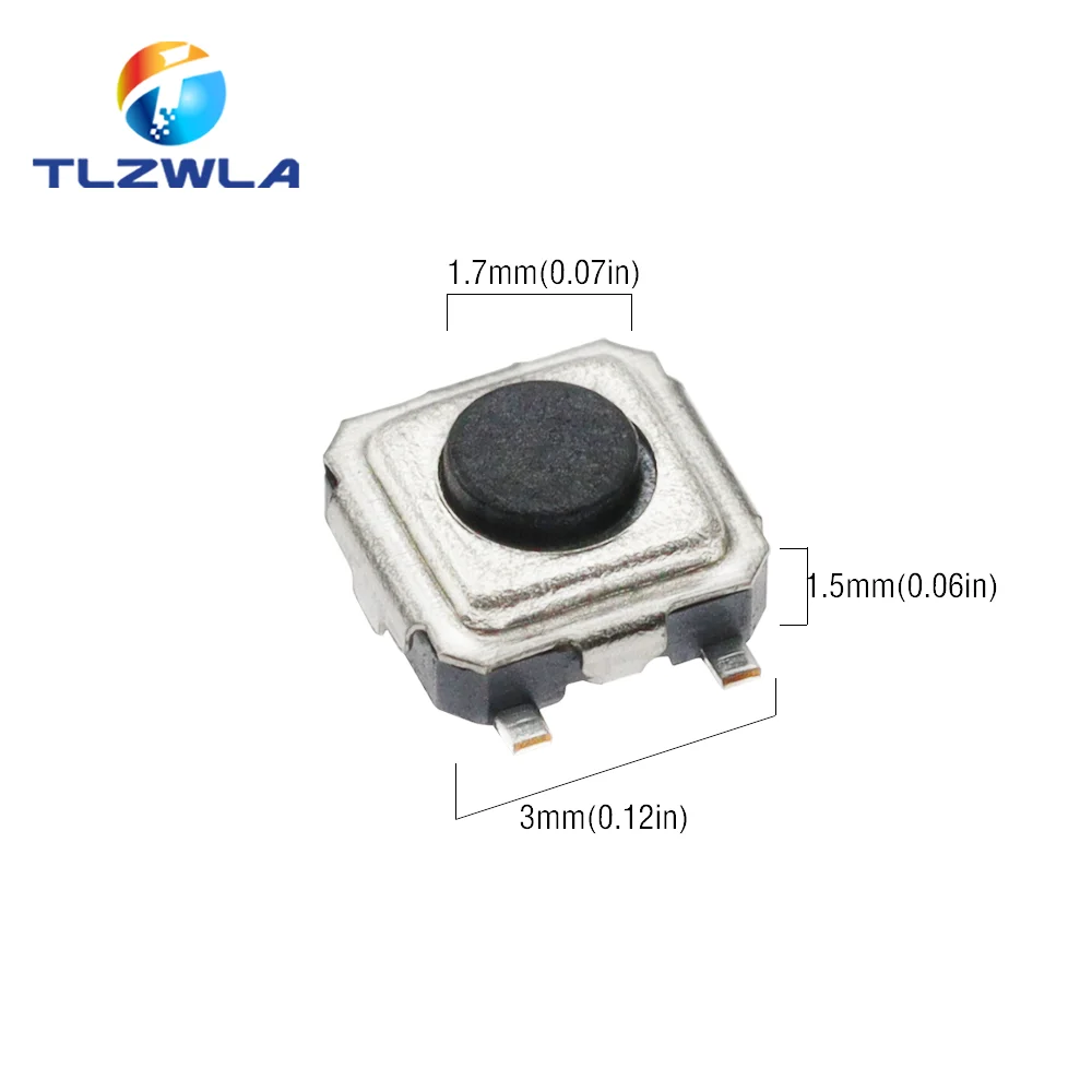 3*3*1,5mm SMT Tactile Tact Mini Push Button Schalter Micro (100 Stück) – Bild 5