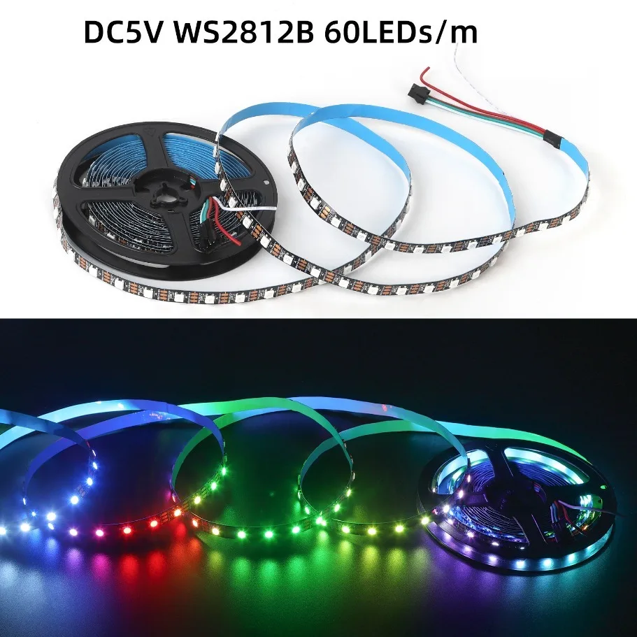 WS2812B 5050 RGBIC Smart LED-Streifen WS2812 Individuell – Bild 6
