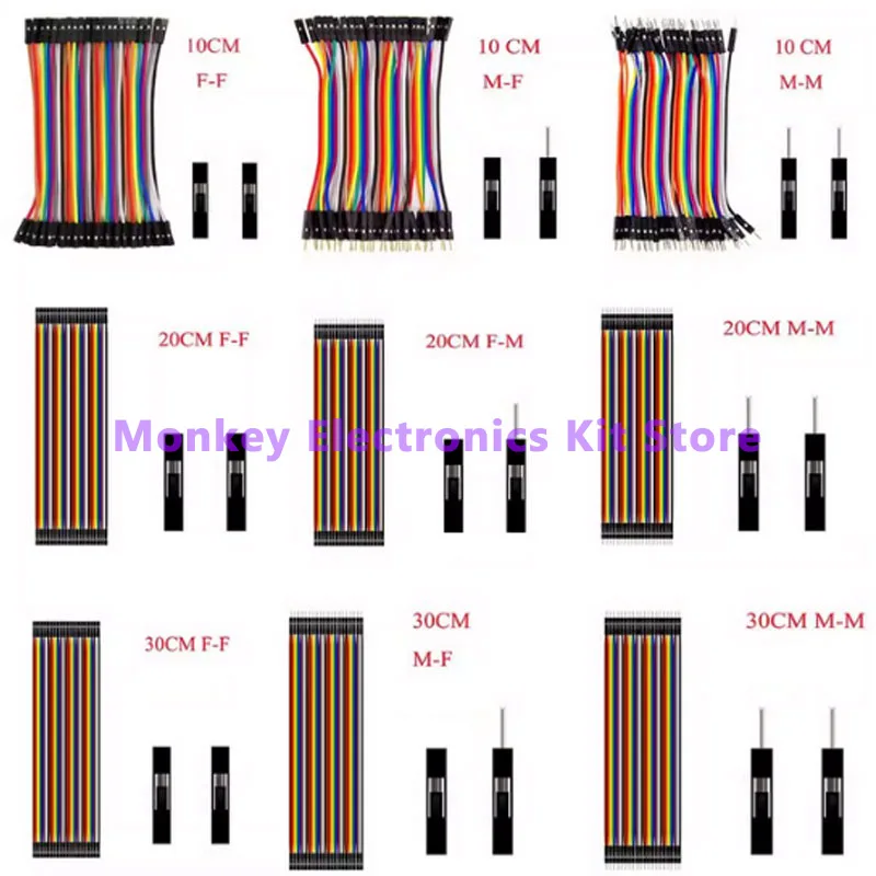 40PIN 30CM 20CM 10CM Dupont Linie Stecker auf Stecker Buchse – Bild 3