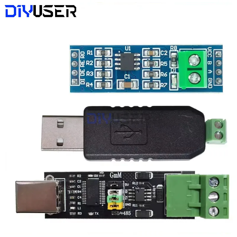 DIYUSER USB 2.0 zu TTL RS485 Serieller Konverter-Adapter FTDI FT232RL Doppelfunktionsschutz TTL wiederum