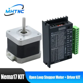 Nema17 Schrittmotor-Treiber-Kit 42hs34mm 40mm 48mm 60mm Motor 5mm Welle + TB6600 Treiber für 3D-Drucker