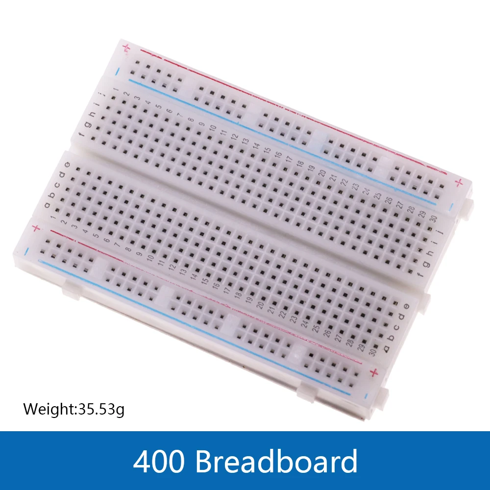 400/830 Punkte Steckbrett 830 Punkte Steckbrett MB-102 Lötfreie PCB-Testplatine 400-Loch-Steckbrett MB102