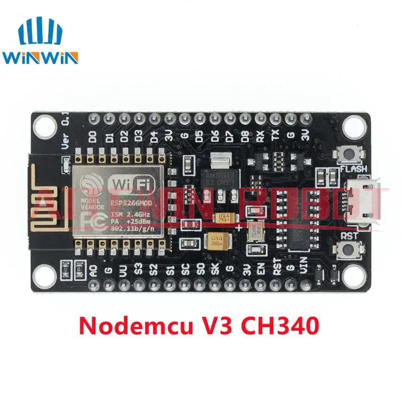 Drahtloses Modul CH340/CP2102 NodeMcu V3 V2 Lua WIFI Internet of – Bild 5
