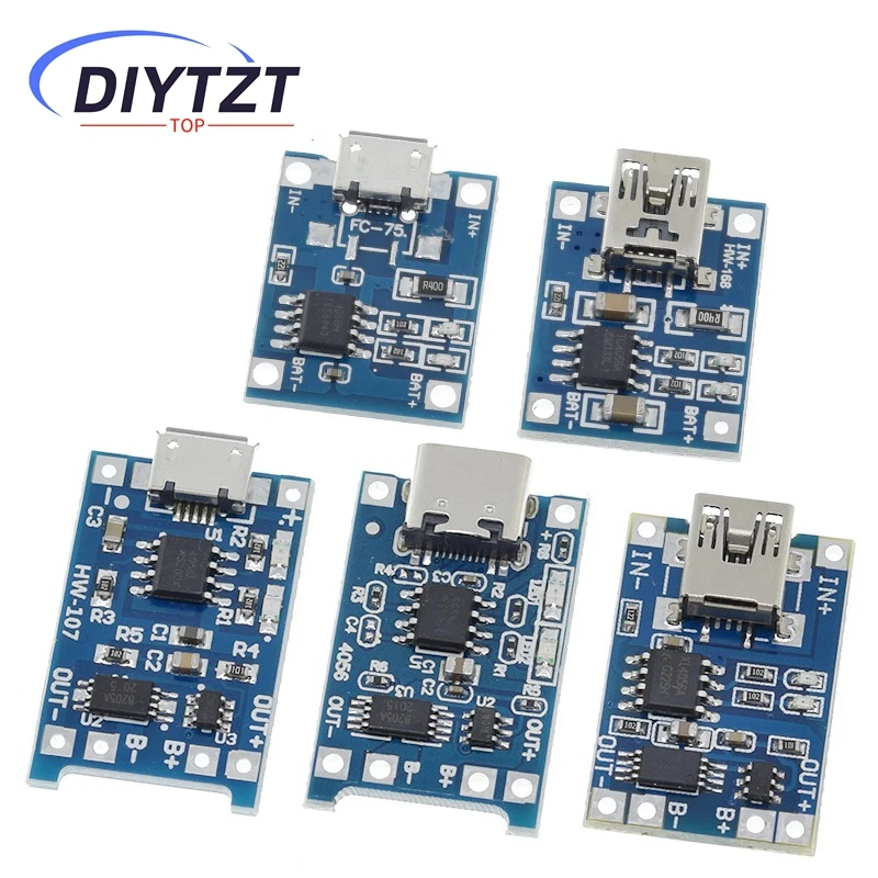 Micro USB 5 V 1A 18650 TP4056 Lithium-Batterie-ladegerät Modul – Bild 2