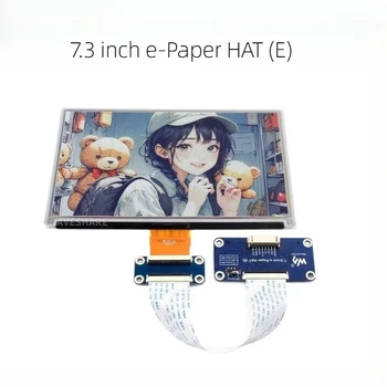 7,3 Zoll 6-Farben E-Paper 800×480 Waveshare ​ E-Ink-Display Stromsparendes LCD-Modul für RPi Jetson Arduino