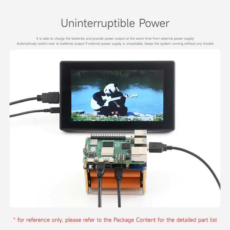 Raspberry Pi 5 UPS HAT (E) 5V 6A Ausgang Typ-C Bidirektionales – Bild 4