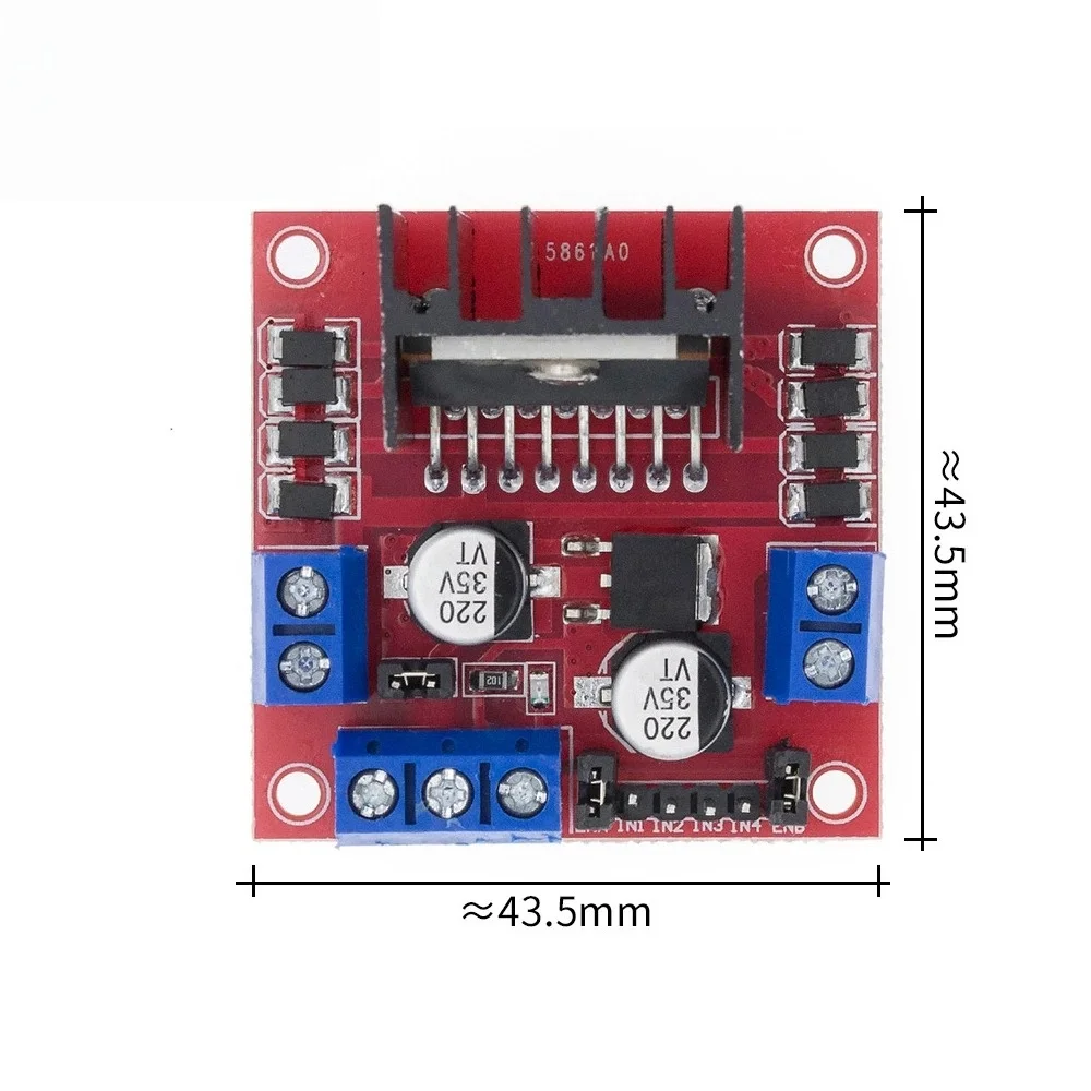 L298N Treiberplatinen-Modul L298N Schrittmotor Smart Car Roboter – Bild 3