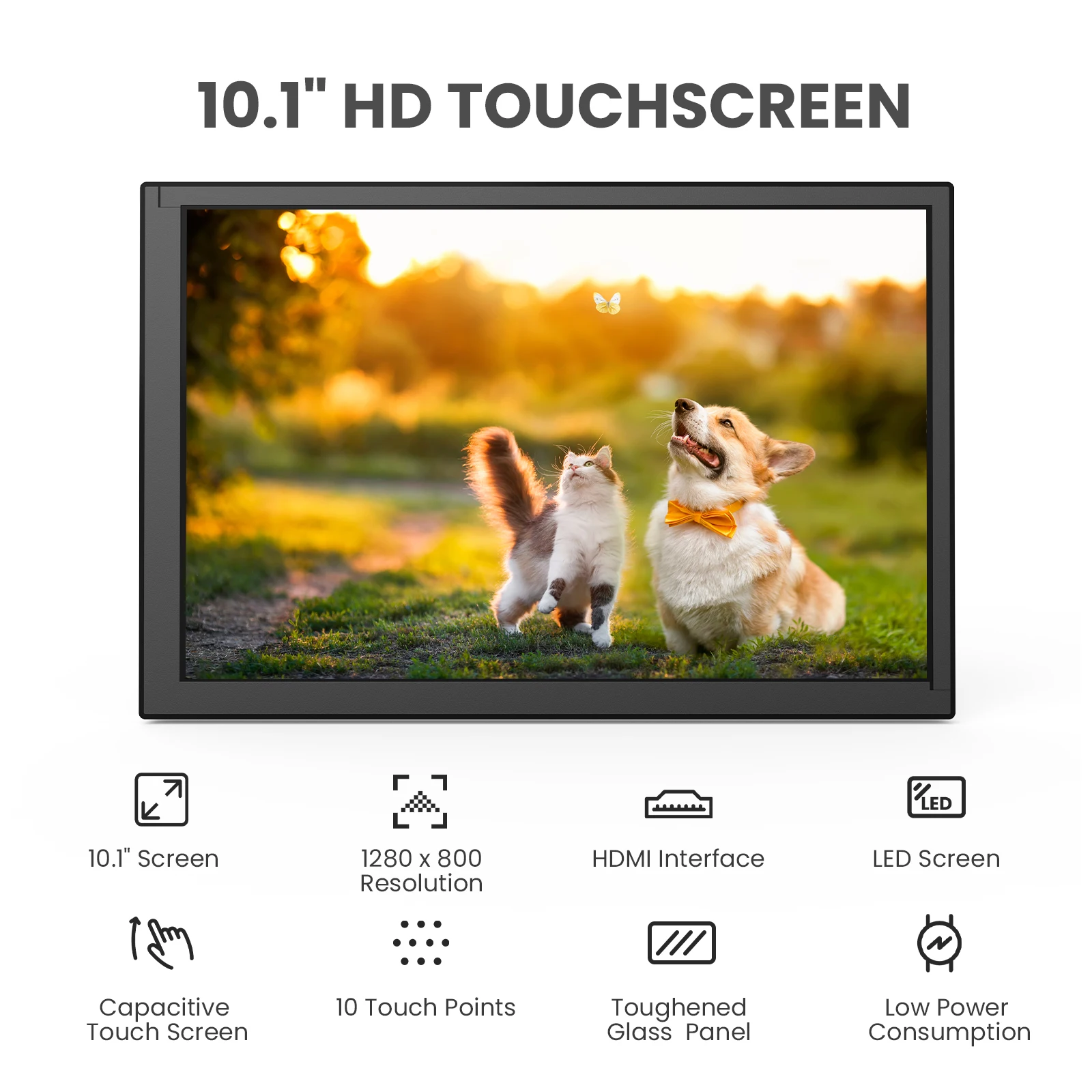 Tragbares 1280x800 Raspberry Pi Display IPS Kapazitiver Touchscreen – Bild 3