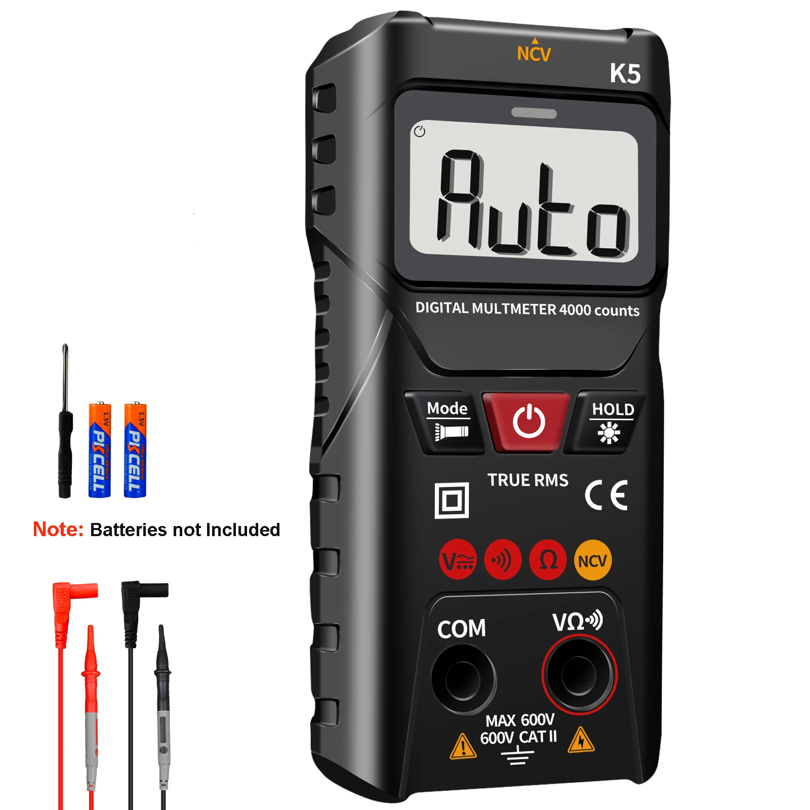 Digitalmultimeter 4000 Zähler-Voltmeter mit automatischem/manuellem Modus, intelligente Messung der
