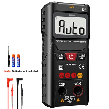Digitalmultimeter 4000 Zähler-Voltmeter mit automatischem/manuellem Modus, intelligente Messung der