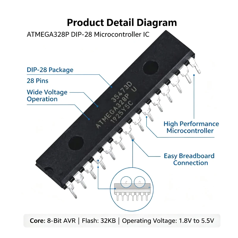 Atmega328P-PU atmega328p Mikro controller mit uno r3 Bootloader dip28 – Bild 6