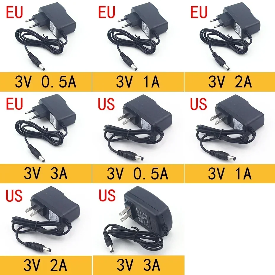 AC 110-240V DC3V 5V 6V 9V 12V 15V 24V 0.5A 1A 2A 3A 5A 6A 8A – Bild 4