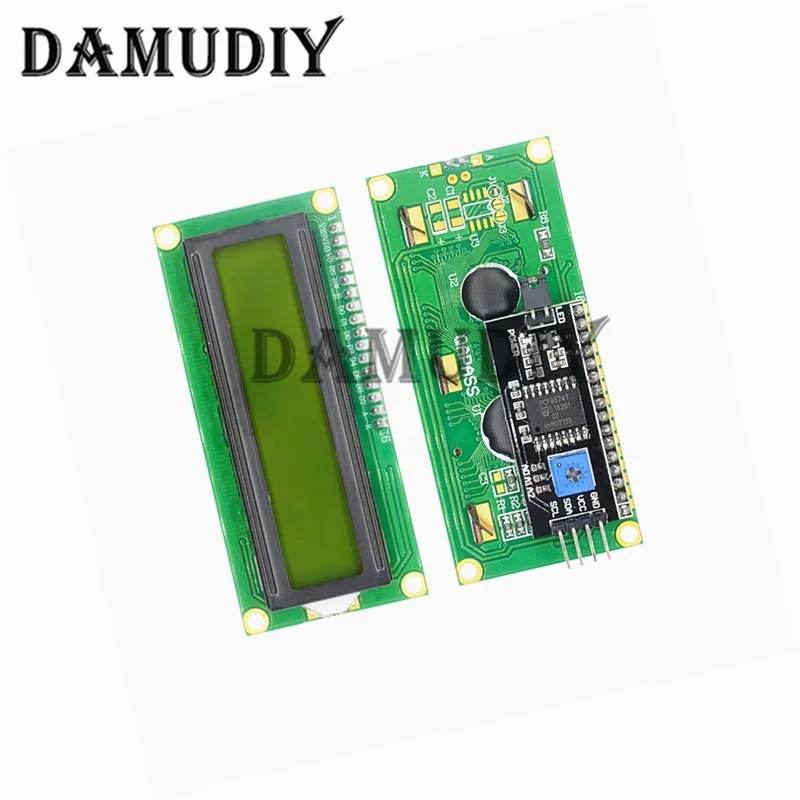 LCD1602+I2C Modul Blau/Gelb Grün Bildschirm 16x2 Zeichen LCD Display – Bild 3