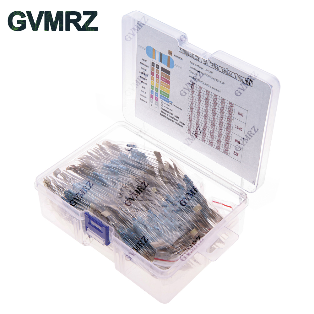 1/4 W 1/8 W 1/2 W 1 W 2 W Metallschichtwiderstandssatz 130 Werte 0,125 – Bild 4