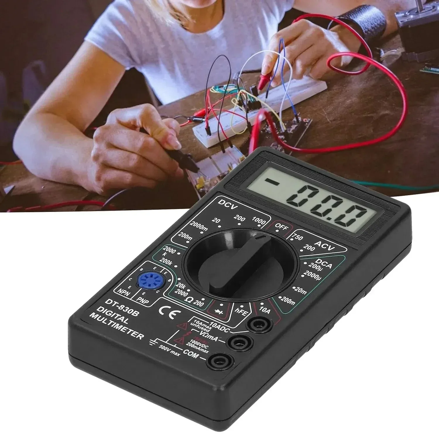 DT-830B Digitalmultimeter Digitales Voltmeter Amperemeter – Bild 4
